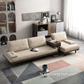 Zacht modern Home Furniture Hotel 3 stoelen houten frames stoffen lederen woonkamer vouwbank met opslag
